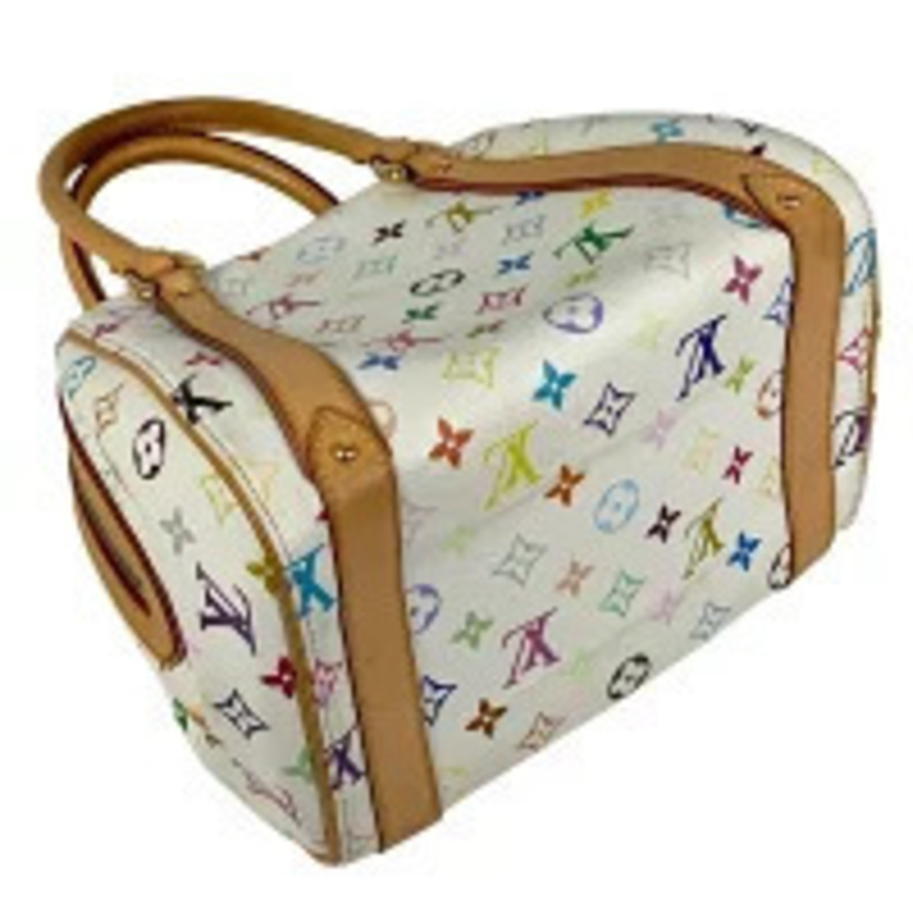 Louis Vuitton Priscilla Monogram Blanc Handbag White Multicolor White